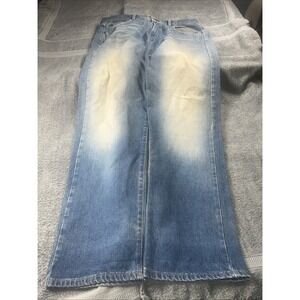 Polo Ralph Lauren Jeans Y2K   Men 36X32 Wide Leg Baggy Stratford Wash Distressed